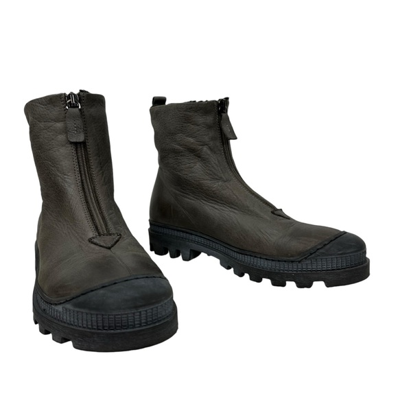 Lofina Shoes - Lofina Gasoline Londra Sherpa Lined Zip Booties